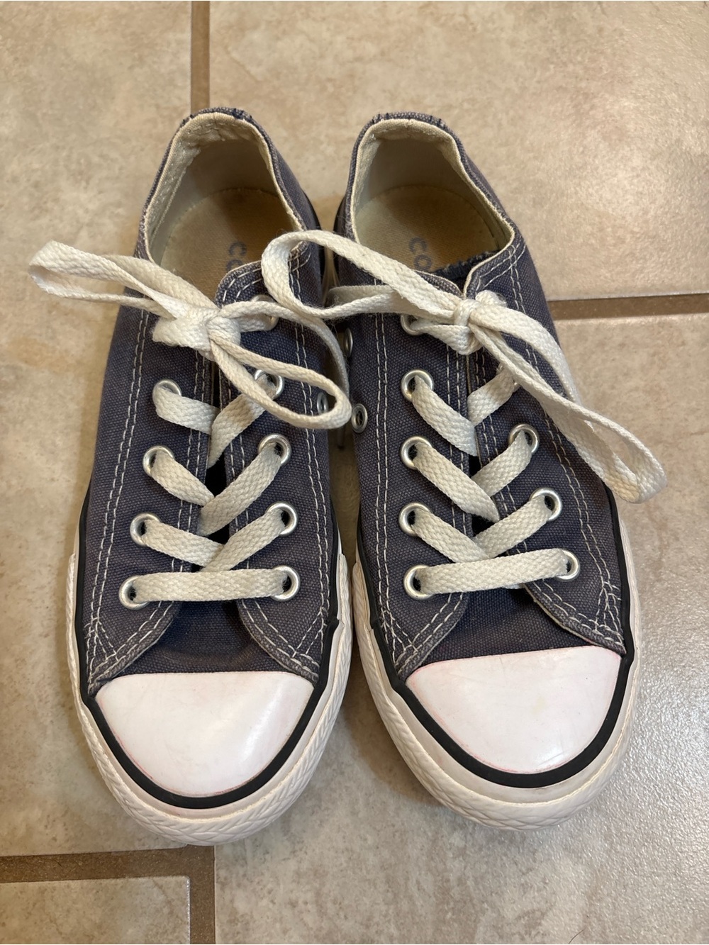 Converse Chuck Taylor All Star Low Top Kids Youth Size 12 Gray Canvas Sneakers